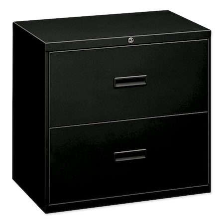 Hon 30" W 2 Drawer File Cabinet, Black, A4/Legal/Letter H432.L.P